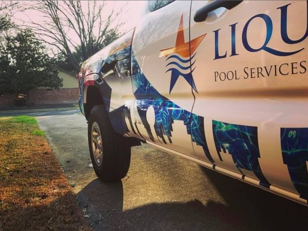 A Liquidus Pools Service Truck