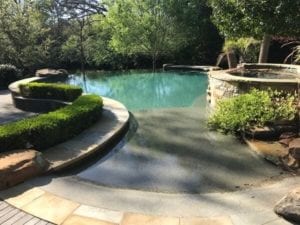 a traditional looking pool after a cleaning
