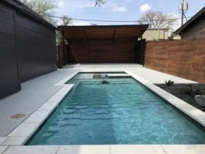 a modern pool all cleaned up