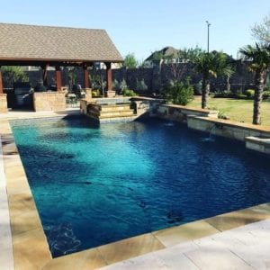 a pool all clean after a service