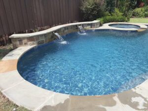 a pool that has just been cleaned
